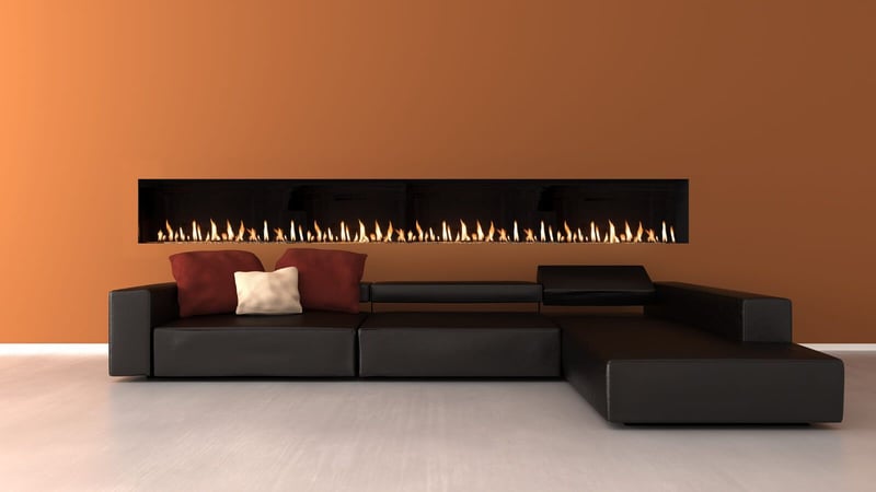 Linear Fireplace